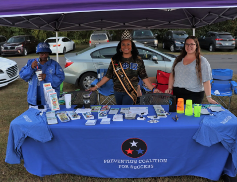 PC4S representatives tabling at a community health event